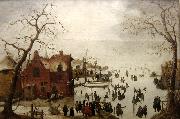 Hendrick Avercamp Winter Scene oil